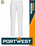 Portwest MEDICAL WHITE CHINO slimfit oldalzsebes férfi nadrág - munkaruha
