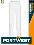 Portwest MEDICAL WHITE CHINO slimfit oldalzsebes női nadrág - munkaruha