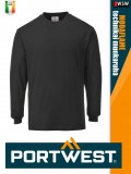 Portwest MODAFLAME BLACK technikai ív és lángálló póló - munkaruha
