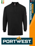 Portwest MODAFLAME BLACK technikai ív és lángálló póló - munkaruha