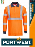 Portwest MODAFLAME ORANGE technikai ív és lángálló láthatósági póló - munkaruha
