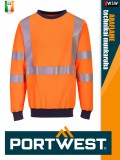 Portwest MODAFLAME ORANGE technikai ív és lángálló láthatósági pulóver - munkaruha