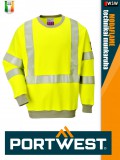 Portwest MODAFLAME YELLOW technikai ív és lángálló láthatósági pulóver - munkaruha