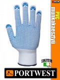 Portwest NYLON PVC pontozott védőkesztyű - munkakesztyű