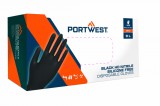Portwest Orange HD egyszerhasználatos kesztyű (Pk100) fekete M