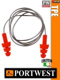 Portwest PW SAFETY TPE zsinóros füldugó 50 pár - 23 dB