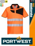 Portwest PW2 ORANGE technikai jólláthatósági galléros póló - munkaruha