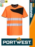 Portwest PW2 ORANGE technikai jólláthatósági környakas póló - munkaruha