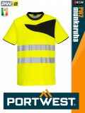 Portwest PW2 YELLOW technikai jólláthatósági környakas póló - munkaruha