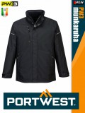 Portwest PW3 BLACK bélelt téli munkakabát - munkaruha