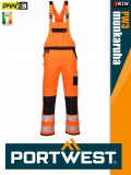 Portwest PW3 ORANGE jólláthatósági kantáros nadrág ajándék térdvédővel - munkaruha