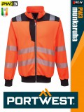 Portwest PW3 ORANGE jólláthatósági zippzáros pulóver - munkaruha