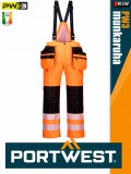 Portwest PW3 ORANGE prémium technikai jólláthatósági bélelt nadrág - munkaruha