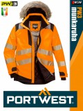 Portwest PW3 ORANGE prémium technikai jólláthatósági télikabát - munkaruha