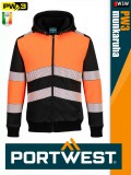 Portwest PW3 ORANGEBLACK jólláthatósági hosszúujjú kapucnis pulóver - munkaruha