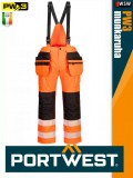 Portwest PW3 ORANGEBLACK jólláthatósági kantáros lengőzsebes munkanadrág - munkaruha