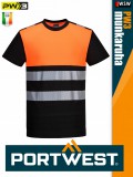 Portwest PW3 ORANGEBLACK jólláthatósági munkapóló - munkaruha