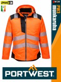 Portwest PW3 ORANGEBLACK jólláthatósági vízálló munkakabát - munkaruha