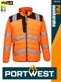Portwest PW3 ORANGEBLACK prémium technikai jólláthatósági baffle kabát - munkaruha