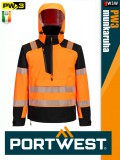Portwest PW3 ORANGEBLACK prémium technikai jólláthatósági esőkabát - munkaruha