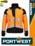 Portwest PW3 ORANGEBLACK prémium technikai jólláthatósági softshellkabát - munkaruha