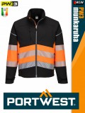 Portwest PW3 ORANGEBLACK prémium technikai jólláthatósági softshellkabát - munkaruha