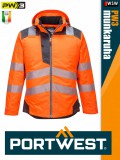 Portwest PW3 ORANGEGREY jólláthatósági vízálló munkakabát - munkaruha