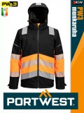 Portwest PW3 PW368_ORANGEBLACK prémium technikai jólláthatósági esőkabát - munkaruha