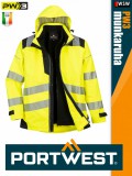 Portwest PW3 YELLOW 3in1 prémium technikai jólláthatósági télikabát - munkaruha
