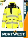 Portwest PW3 YELLOW 5in1 prémium technikai jólláthatósági télikabát - munkaruha