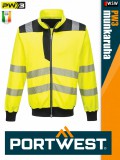 Portwest PW3 YELLOW jólláthatósági zippzáros pulóver - munkaruha