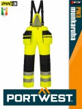 Portwest PW3 YELLOW prémium technikai jólláthatósági bélelt nadrág - munkaruha