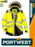 Portwest PW3 YELLOW prémium technikai jólláthatósági télikabát - munkaruha