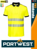 Portwest PW3 YELLOWBLACK jólláthatósági galléros munkapóló - munkaruha
