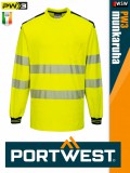 Portwest PW3 YELLOWBLACK jólláthatósági hosszúujjú póló - munkaruha
