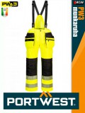 Portwest PW3 YELLOWBLACK jólláthatósági kantáros lengőzsebes munkanadrág - munkaruha