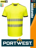 Portwest PW3 YELLOWBLACK jólláthatósági zsebes munkapóló - munkaruha