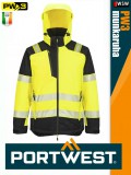 Portwest PW3 YELLOWBLACK prémium technikai jólláthatósági bélelt kabát - munkaruha