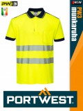 Portwest PW3 YELLOWNAVY jólláthatósági galléros munkapóló - munkaruha