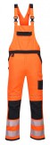 Portwest PW344 - PW3 Hi-Vis kantáros nadrág - narancs/fekete