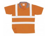 Portwest RT22 - Jól láthatósági teniszpóló vasúti dolgozók részére - narancs