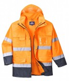 Portwest S162 - Hi-Vis Lite 3 in 1 kabát - narancs/tengerészkék