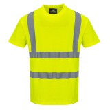 Portwest S170 Cotton Comfort rövid ujjú póló sárga színben