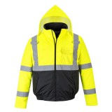 Portwest S363 - HiVis Value Bomber kabát - sárga/fekete