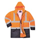 Portwest S768 jólláthatósági 5 az 1-ben kabát narancs/navy színben