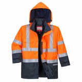 Portwest S779 lángálló jólláthatósági kabát narancs/navy színben
