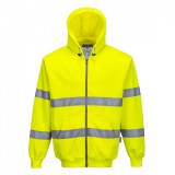 Portwest sárga Hi-Vis zipzáros pulóver XL méretű - B305YERXL