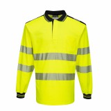 Portwest T184 PW3 Hi-Vis hosszú ujjú pólóing sárga/fekete színben