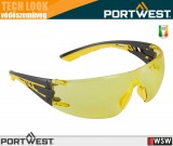 Portwest TECH LOOK LITE YELLOW munkavédelmi védőszemüveg - egyéni védőeszköz