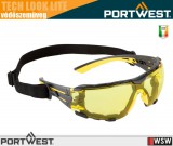 Portwest TECH LOOK PRO YELLOW munkavédelmi védőszemüveg - egyéni védőeszköz